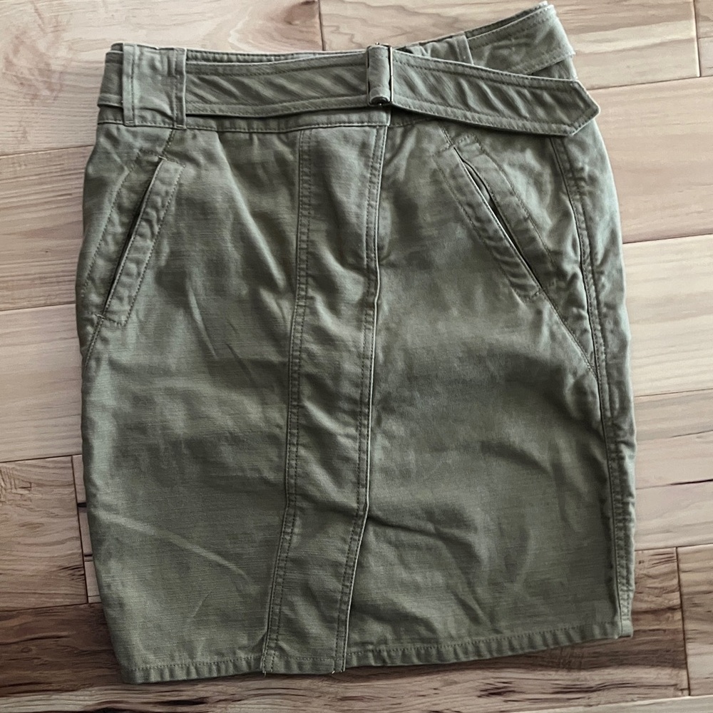 LOFT Khaki Pencil Skirt
